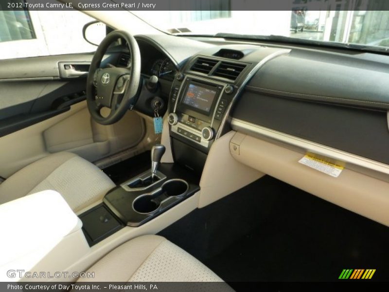 Cypress Green Pearl / Ivory 2012 Toyota Camry LE