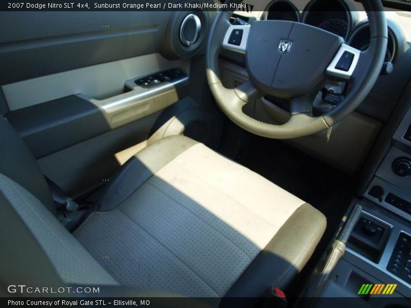 Sunburst Orange Pearl / Dark Khaki/Medium Khaki 2007 Dodge Nitro SLT 4x4