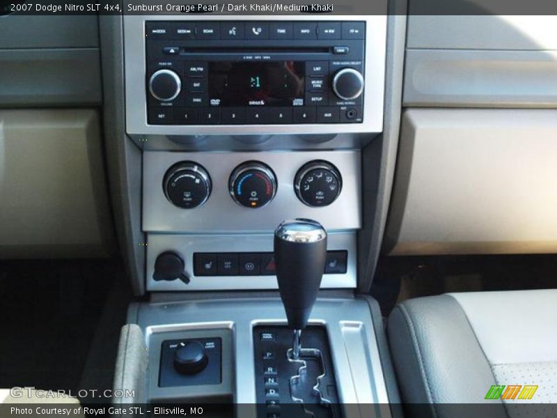 Sunburst Orange Pearl / Dark Khaki/Medium Khaki 2007 Dodge Nitro SLT 4x4