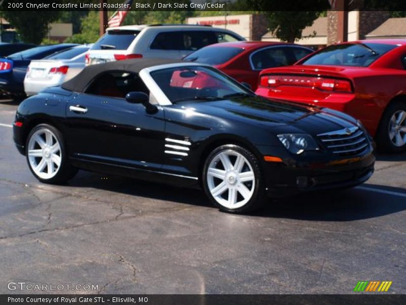 Black / Dark Slate Grey/Cedar 2005 Chrysler Crossfire Limited Roadster