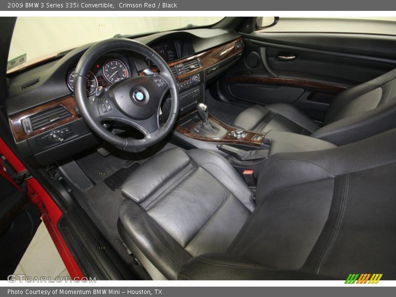 Black Interior - 2009 3 Series 335i Convertible 
