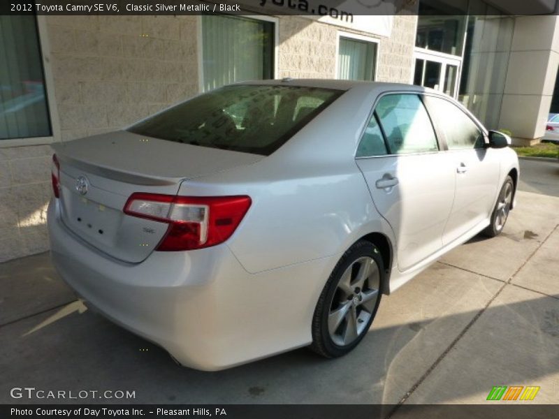 Classic Silver Metallic / Black 2012 Toyota Camry SE V6
