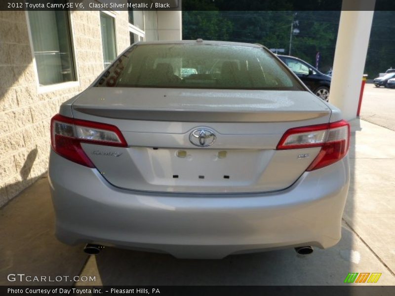 Classic Silver Metallic / Black 2012 Toyota Camry SE V6