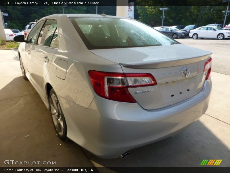 Classic Silver Metallic / Black 2012 Toyota Camry SE V6