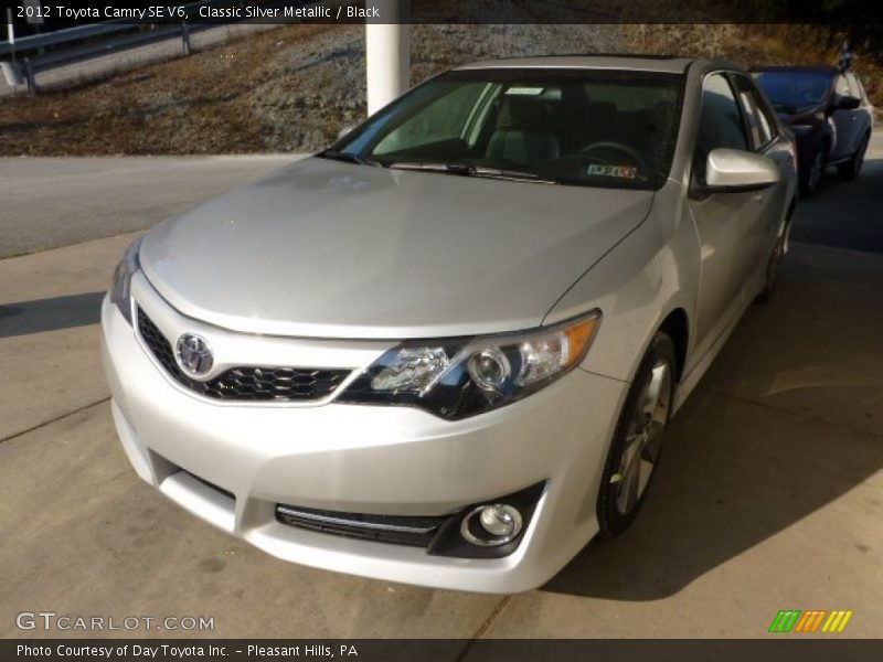 Classic Silver Metallic / Black 2012 Toyota Camry SE V6