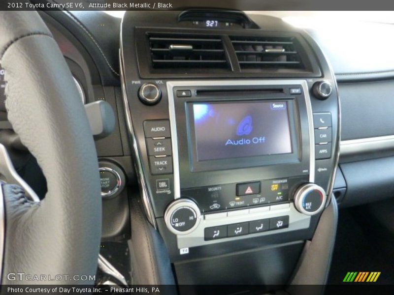 Attitude Black Metallic / Black 2012 Toyota Camry SE V6