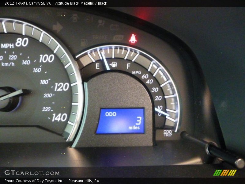 Attitude Black Metallic / Black 2012 Toyota Camry SE V6