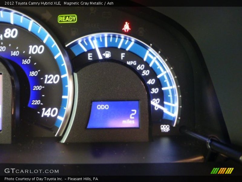 Magnetic Gray Metallic / Ash 2012 Toyota Camry Hybrid XLE