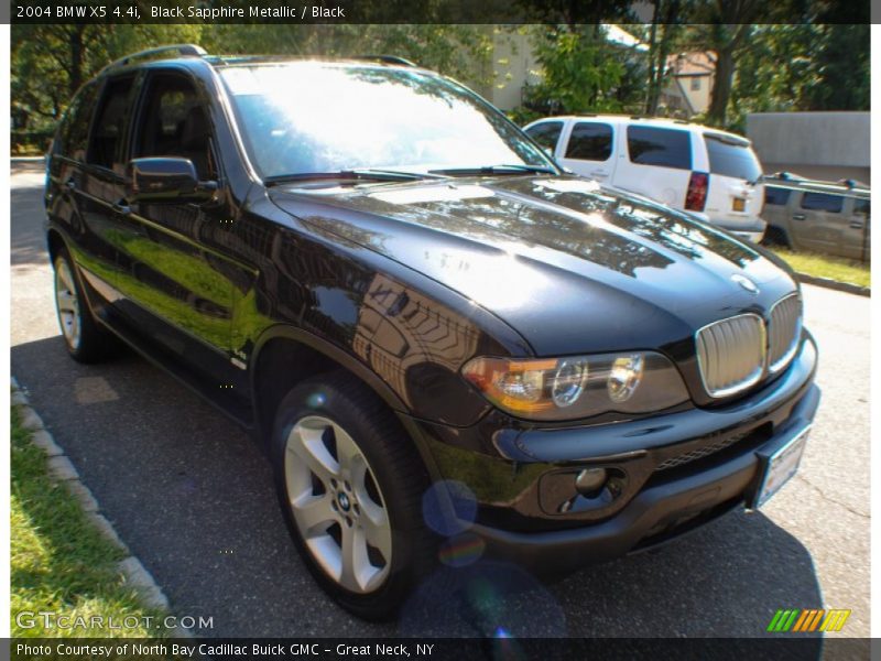 Black Sapphire Metallic / Black 2004 BMW X5 4.4i