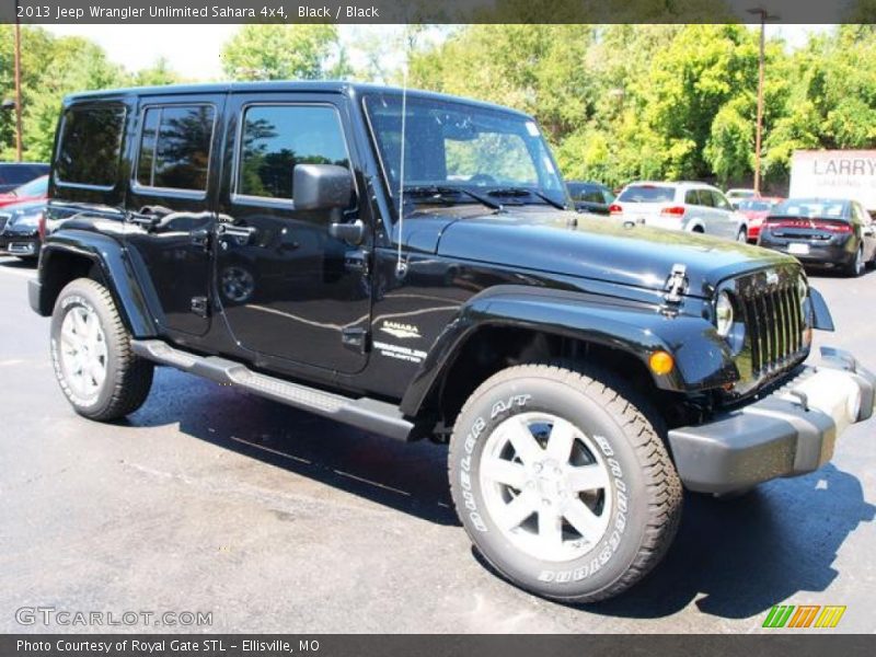 Black / Black 2013 Jeep Wrangler Unlimited Sahara 4x4