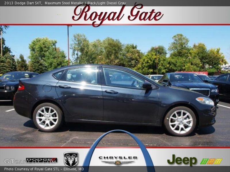 Maximum Steel Metallic / Black/Light Diesel Gray 2013 Dodge Dart SXT