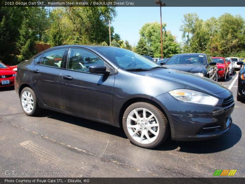 Maximum Steel Metallic / Black/Light Diesel Gray 2013 Dodge Dart SXT