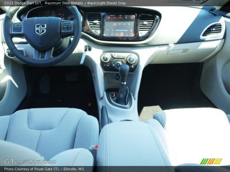 Maximum Steel Metallic / Black/Light Diesel Gray 2013 Dodge Dart SXT