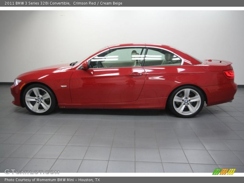 Crimson Red / Cream Beige 2011 BMW 3 Series 328i Convertible
