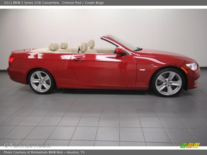 Crimson Red / Cream Beige 2011 BMW 3 Series 328i Convertible
