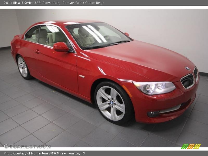 Crimson Red / Cream Beige 2011 BMW 3 Series 328i Convertible