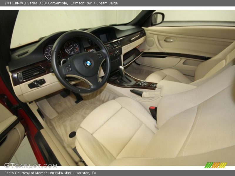 Crimson Red / Cream Beige 2011 BMW 3 Series 328i Convertible