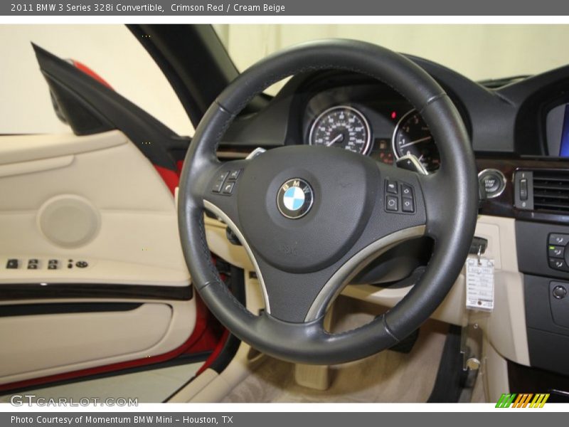 Crimson Red / Cream Beige 2011 BMW 3 Series 328i Convertible