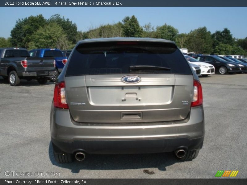 Mineral Grey Metallic / Charcoal Black 2012 Ford Edge SEL AWD