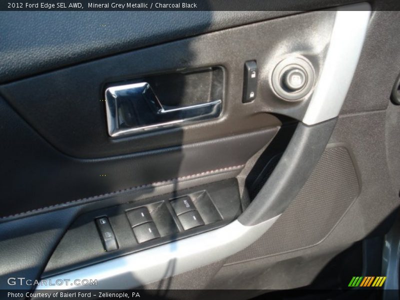 Mineral Grey Metallic / Charcoal Black 2012 Ford Edge SEL AWD