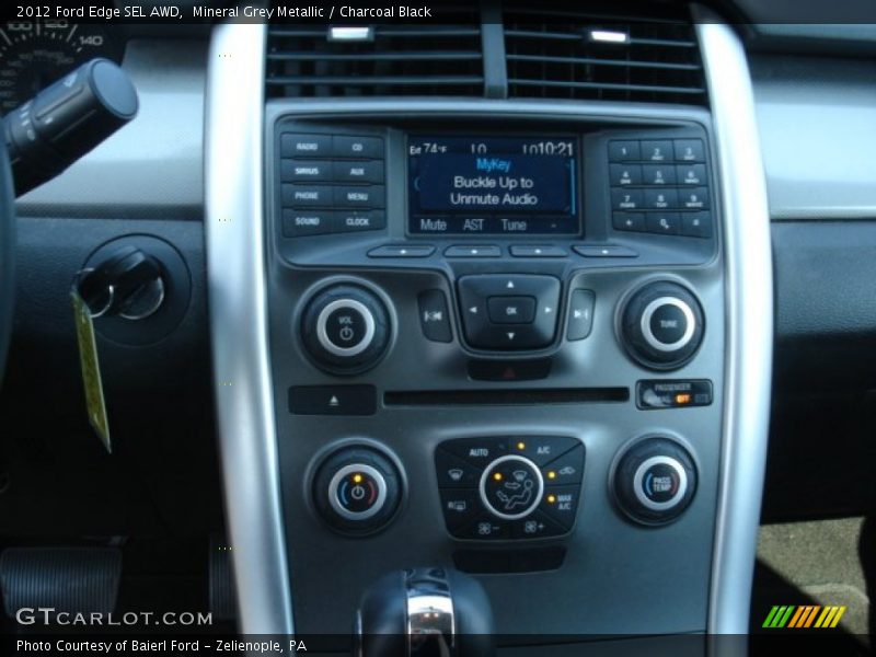 Mineral Grey Metallic / Charcoal Black 2012 Ford Edge SEL AWD