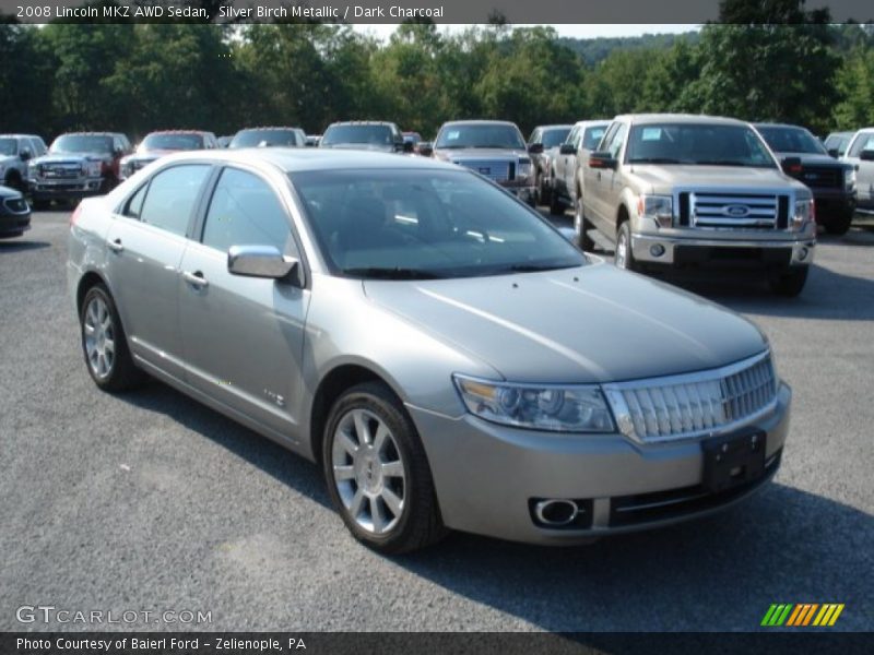 Silver Birch Metallic / Dark Charcoal 2008 Lincoln MKZ AWD Sedan