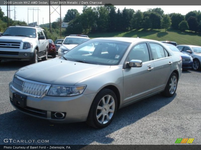 Silver Birch Metallic / Dark Charcoal 2008 Lincoln MKZ AWD Sedan