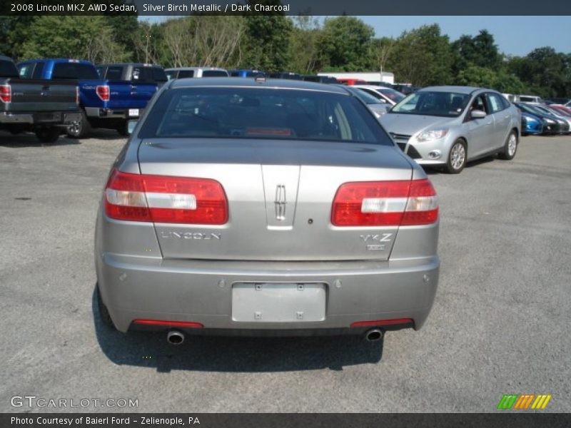 Silver Birch Metallic / Dark Charcoal 2008 Lincoln MKZ AWD Sedan