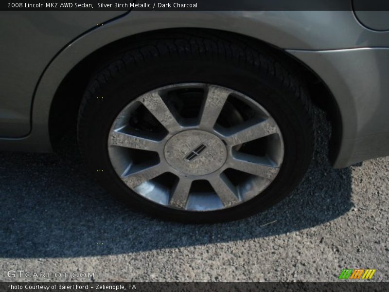 Silver Birch Metallic / Dark Charcoal 2008 Lincoln MKZ AWD Sedan