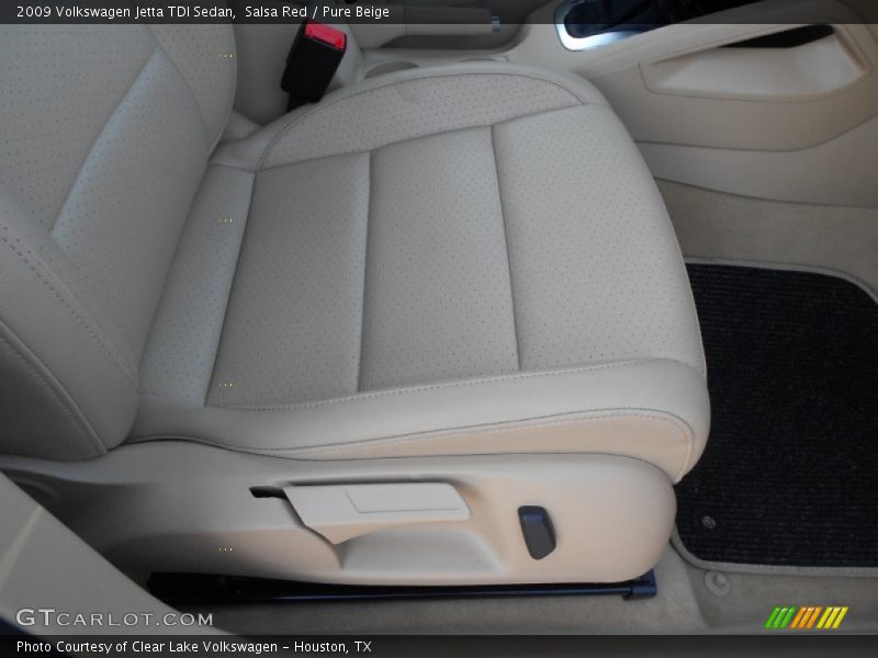 Salsa Red / Pure Beige 2009 Volkswagen Jetta TDI Sedan