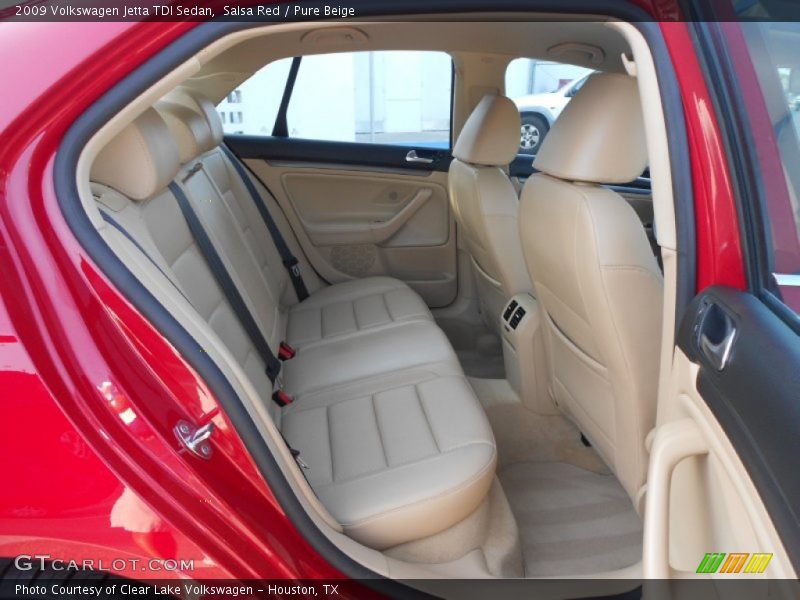Salsa Red / Pure Beige 2009 Volkswagen Jetta TDI Sedan