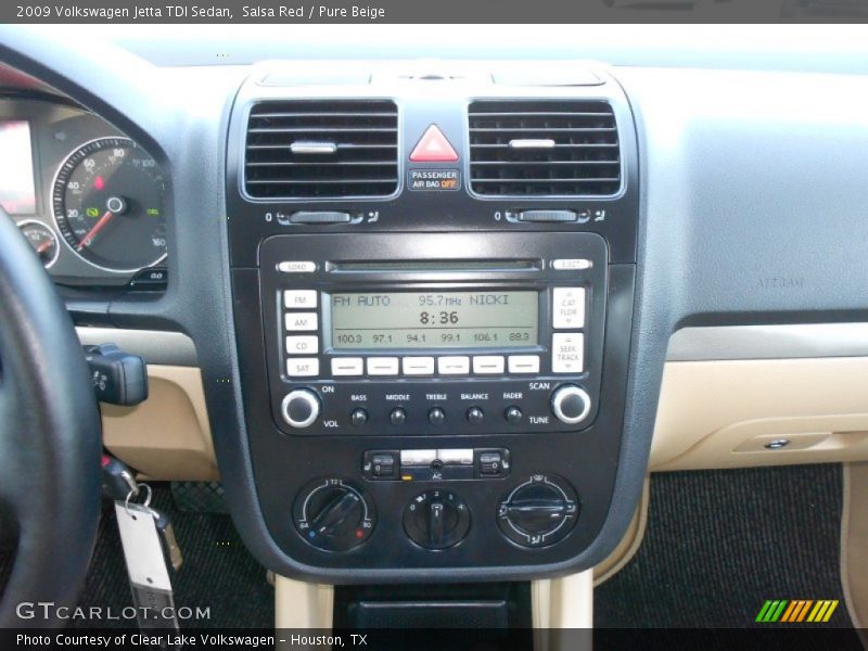 Salsa Red / Pure Beige 2009 Volkswagen Jetta TDI Sedan