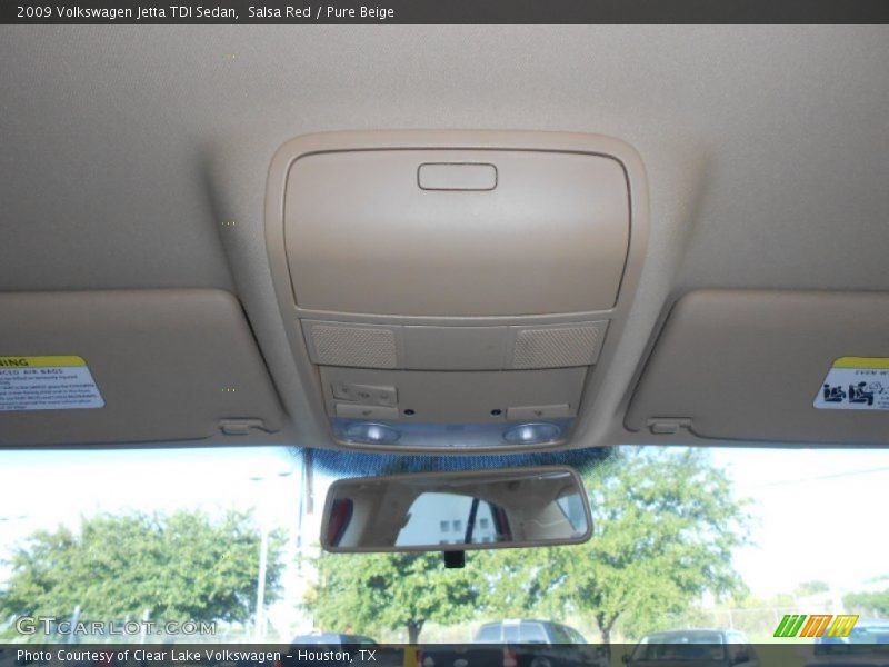 Salsa Red / Pure Beige 2009 Volkswagen Jetta TDI Sedan