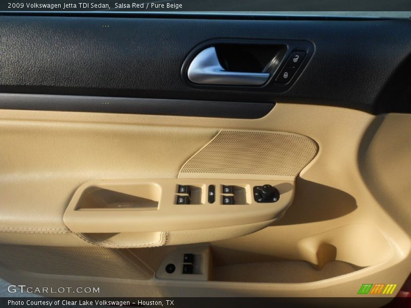 Salsa Red / Pure Beige 2009 Volkswagen Jetta TDI Sedan