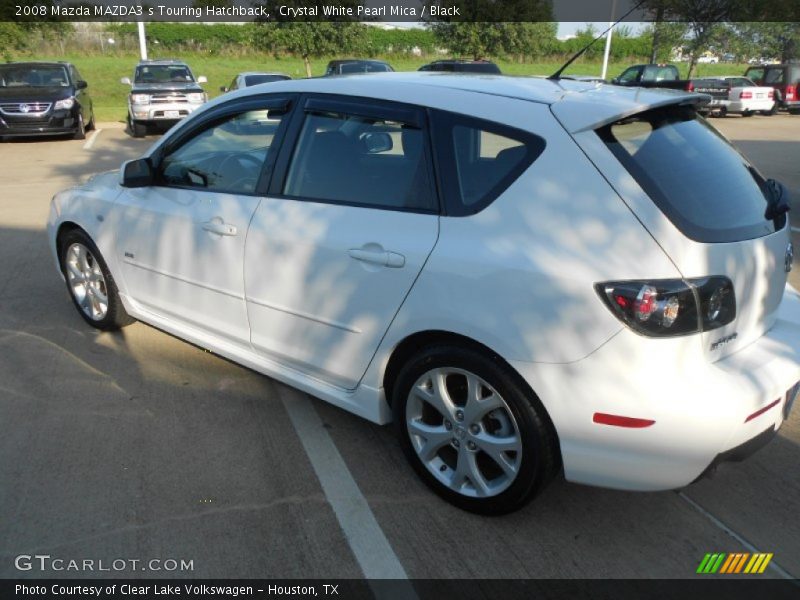 Crystal White Pearl Mica / Black 2008 Mazda MAZDA3 s Touring Hatchback