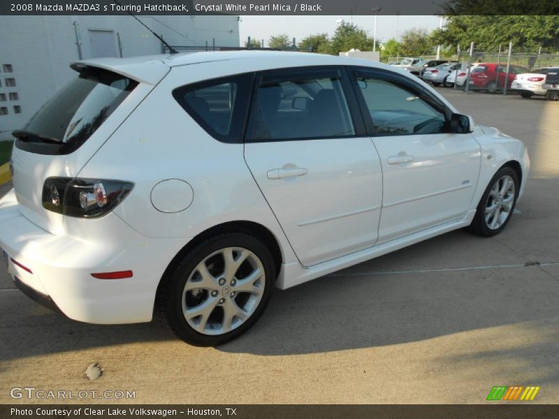 Crystal White Pearl Mica / Black 2008 Mazda MAZDA3 s Touring Hatchback
