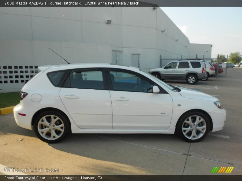 Crystal White Pearl Mica / Black 2008 Mazda MAZDA3 s Touring Hatchback