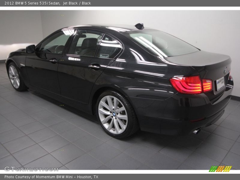 Jet Black / Black 2012 BMW 5 Series 535i Sedan