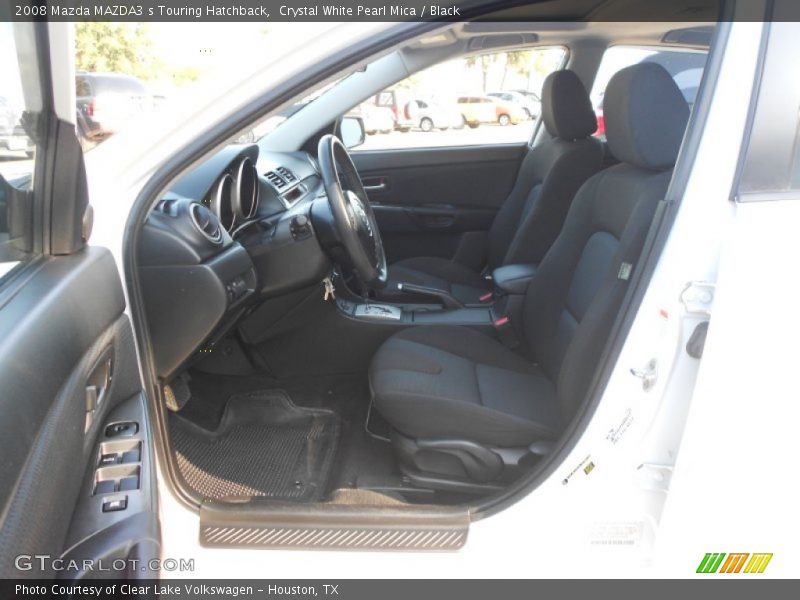 Crystal White Pearl Mica / Black 2008 Mazda MAZDA3 s Touring Hatchback