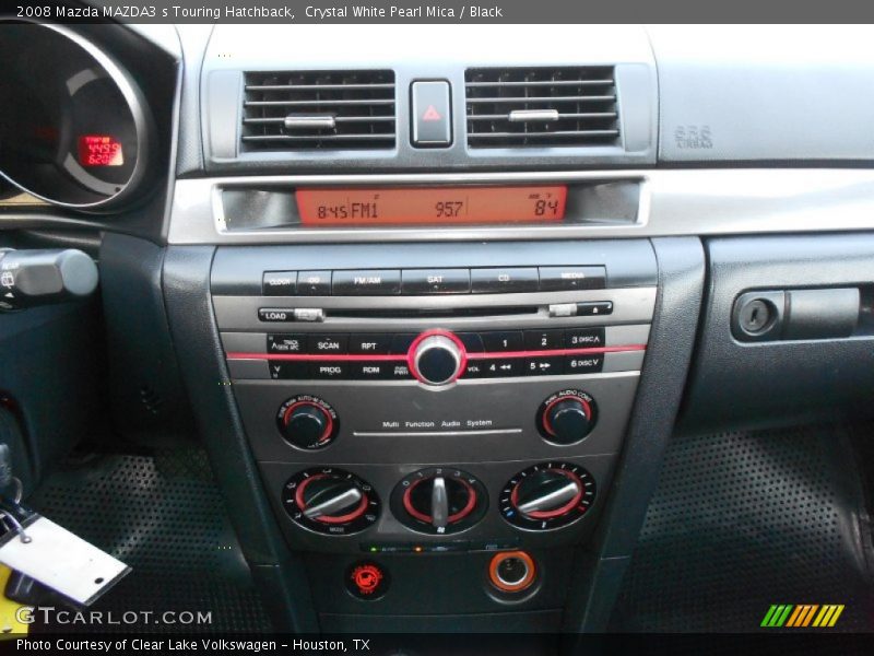 Crystal White Pearl Mica / Black 2008 Mazda MAZDA3 s Touring Hatchback