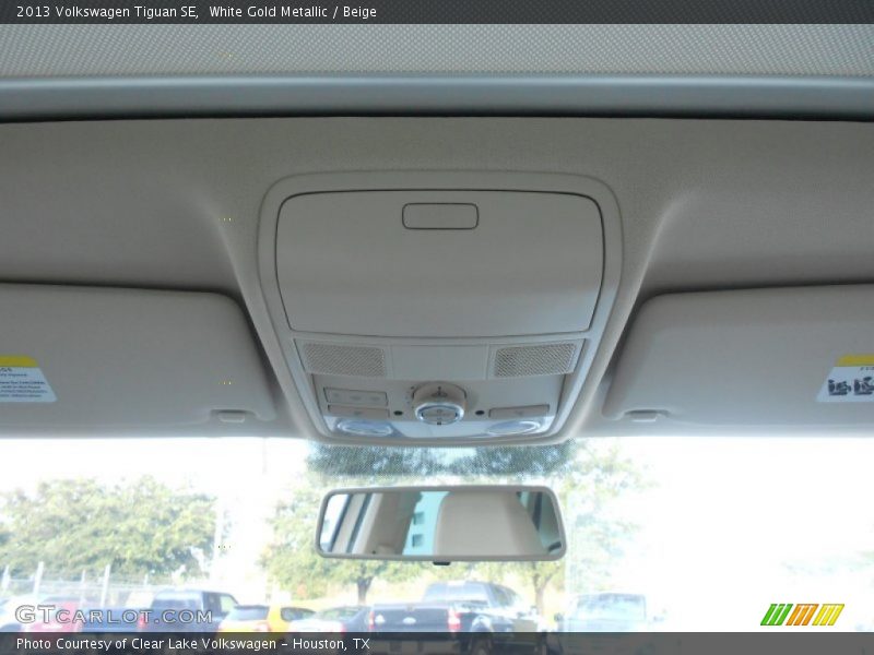 White Gold Metallic / Beige 2013 Volkswagen Tiguan SE