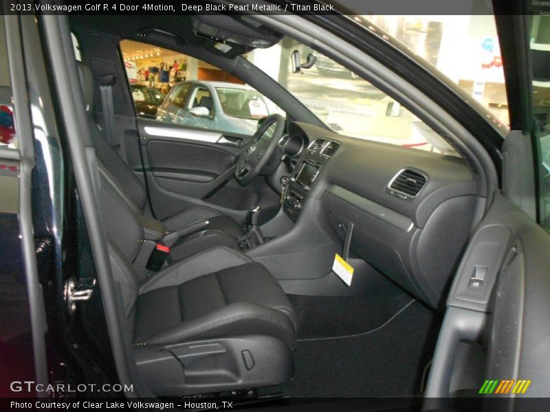 Deep Black Pearl Metallic / Titan Black 2013 Volkswagen Golf R 4 Door 4Motion