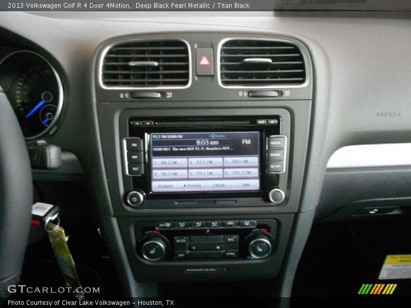 Deep Black Pearl Metallic / Titan Black 2013 Volkswagen Golf R 4 Door 4Motion