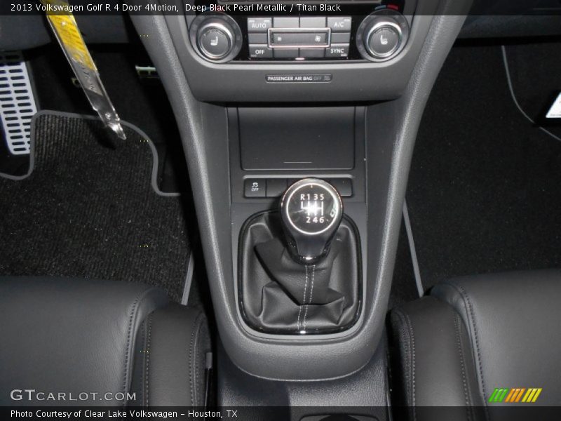 Deep Black Pearl Metallic / Titan Black 2013 Volkswagen Golf R 4 Door 4Motion