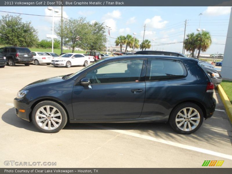 Blue Graphite Metallic / Titan Black 2013 Volkswagen Golf 2 Door TDI