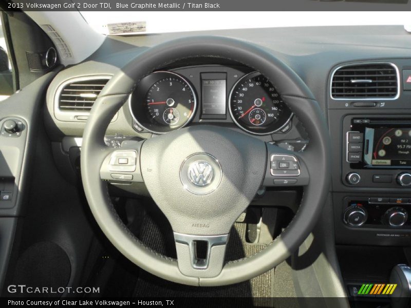 Blue Graphite Metallic / Titan Black 2013 Volkswagen Golf 2 Door TDI