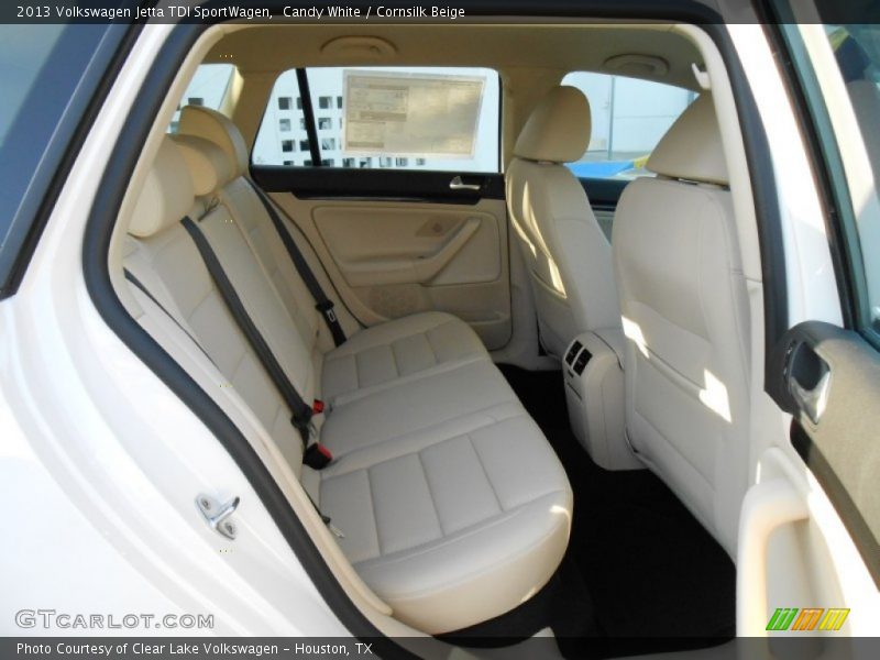 Candy White / Cornsilk Beige 2013 Volkswagen Jetta TDI SportWagen