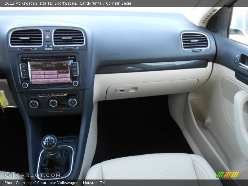 Candy White / Cornsilk Beige 2013 Volkswagen Jetta TDI SportWagen