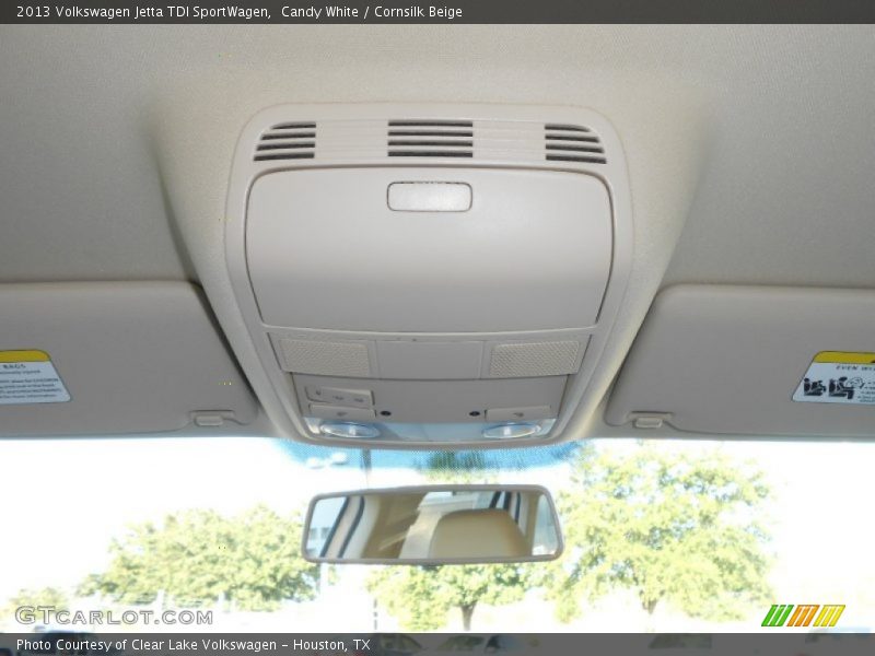 Candy White / Cornsilk Beige 2013 Volkswagen Jetta TDI SportWagen
