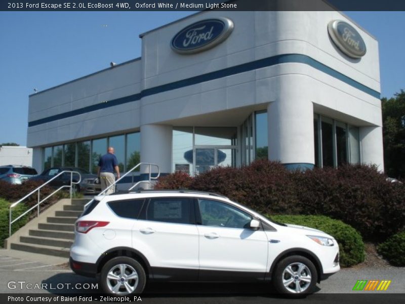 Oxford White / Medium Light Stone 2013 Ford Escape SE 2.0L EcoBoost 4WD